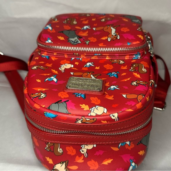 Loungefly Disney Parks Forest Friends Woodland Critters, Red - New Without Tags main image 5